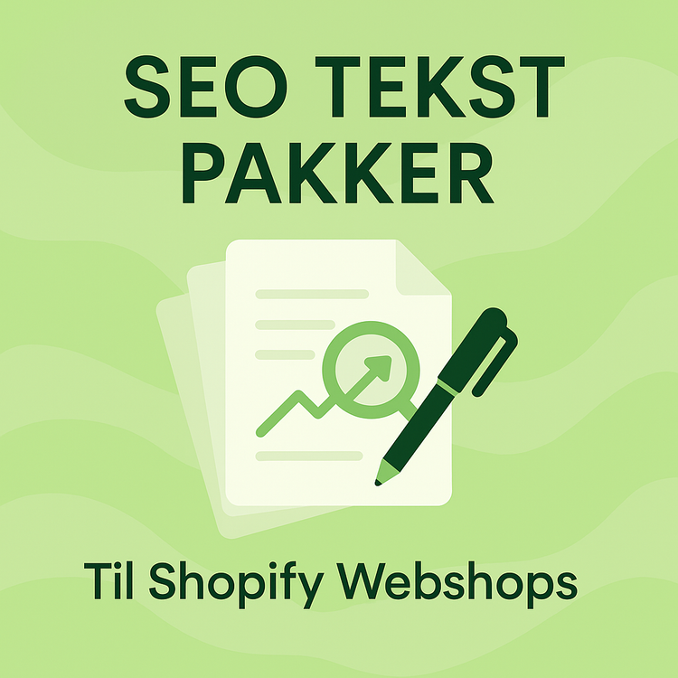 SEO Tekst Pakker til Shopify Webshops